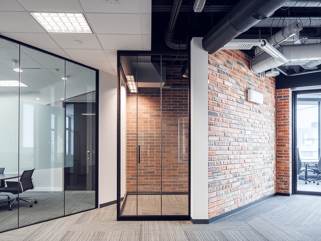 So sánh các loại vách ngăn trong văn phòng hiện đại gồm vách thạch cao, kính và gạch với giá vách thạch cao ngăn phòng cạnh tranh về chi phí và thẩm mỹ.