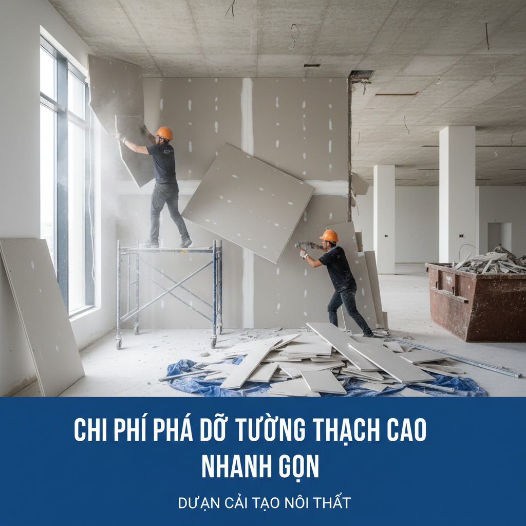 Những câu hỏi thường gặp về phá dỡ tường thạch cao