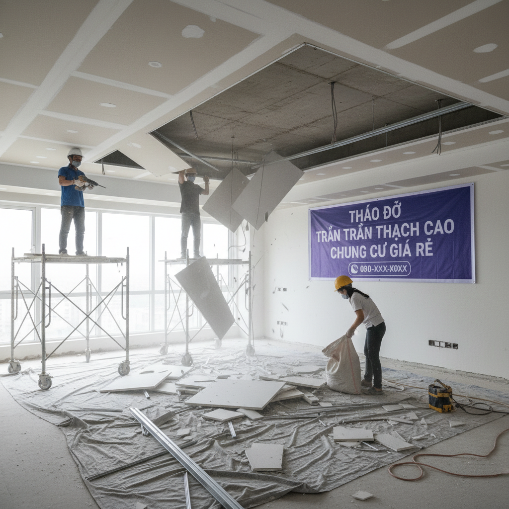 Bí Quyết Chọn Lựa Dịch Vụ Tháo Dỡ Trần Thạch Cao Chung Cư Giá Rẻ Tiêu Chuẩn