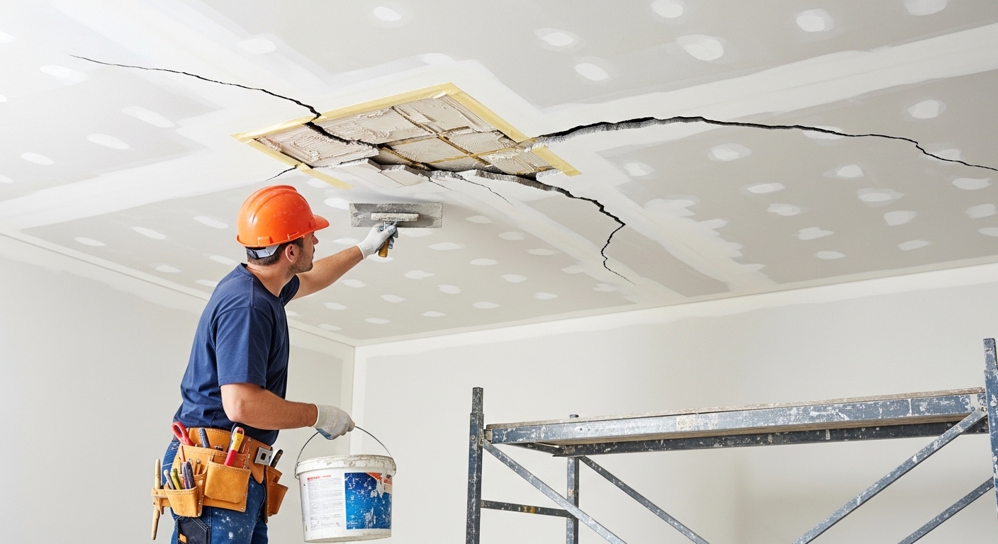 Sửa trần thạch cao bị nứt: Hướng dẫn chi tiết và hiệu quả nhất cho gia đình bạn