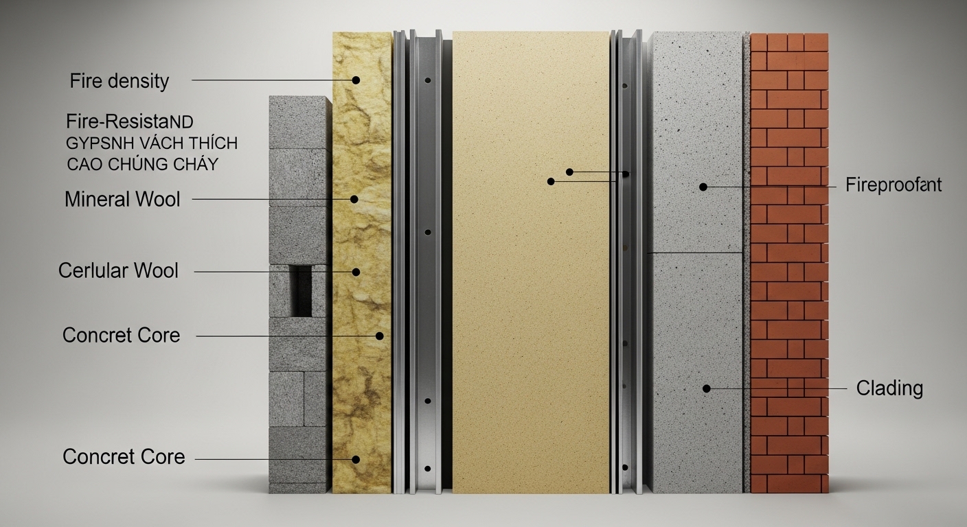 Vách Thạch Cao Chống Cháy - Giải Pháp An Toàn và Hiệu Quả Trong Ngành Xây Dựng 2026