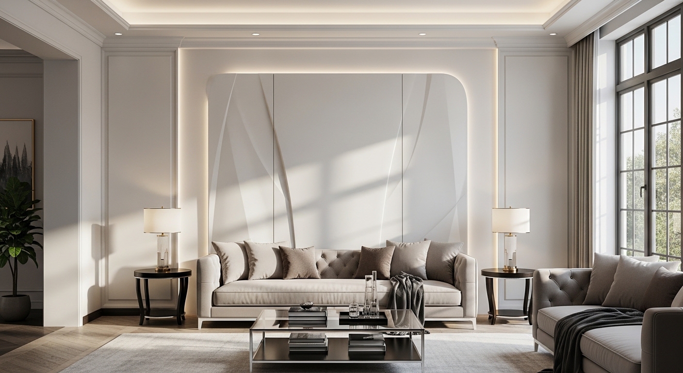 Vách thạch cao phòng khách đẹp - Giải pháp hiện đại cho không gian sống sang trọng